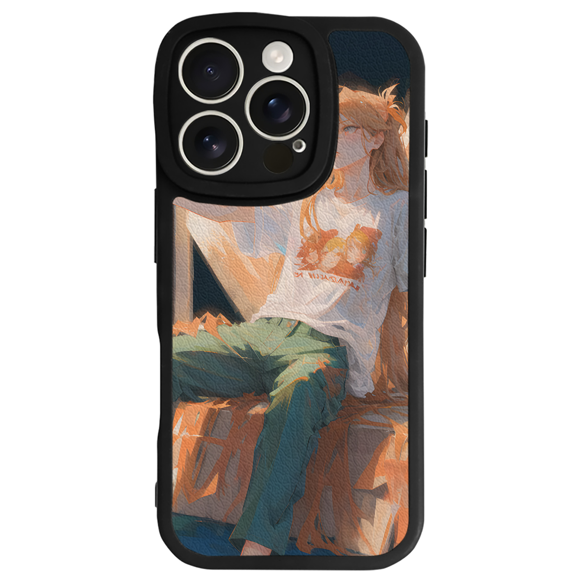 （画像用） EVA 新世紀エヴァンゲリオン 【iPhone 16シリーズ対応】シリコンスマホケース（レザー調） 材質：シリコン